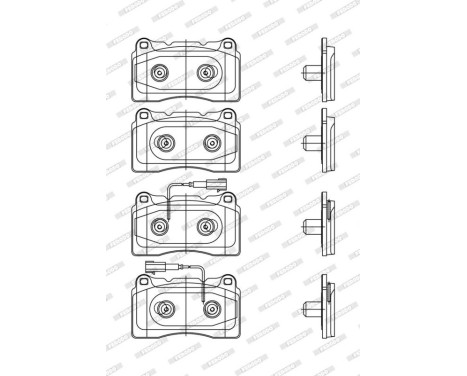 Brake Pad Set, disc brake PREMIER FDB4307 Ferodo, Image 3