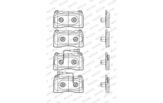 Brake Pad Set, disc brake PREMIER FDB4307 Ferodo, Image 3