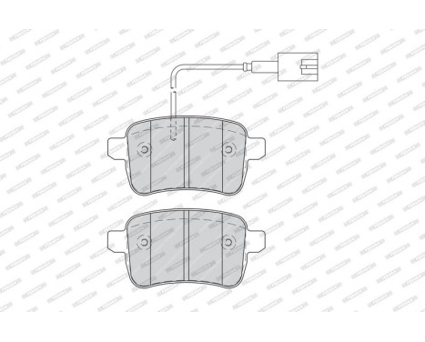 Brake Pad Set, disc brake PREMIER FDB4308 Ferodo, Image 4