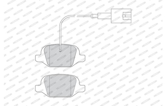 Brake Pad Set, disc brake PREMIER FDB4321 Ferodo, Image 3