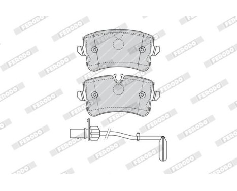 Brake Pad Set, disc brake PREMIER FDB4393 Ferodo, Image 5