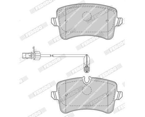 Brake Pad Set, disc brake PREMIER FDB4410 Ferodo, Image 4