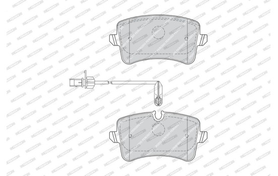 Brake Pad Set, disc brake PREMIER FDB4410 Ferodo, Image 3
