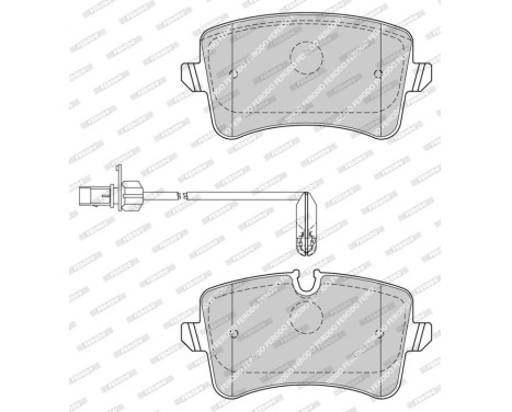 Brake Pad Set, disc brake PREMIER FDB4410 Ferodo, Image 4