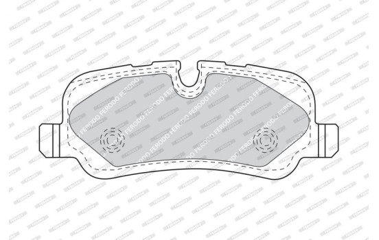 Brake Pad Set, disc brake PREMIER FDB4432 Ferodo, Image 3