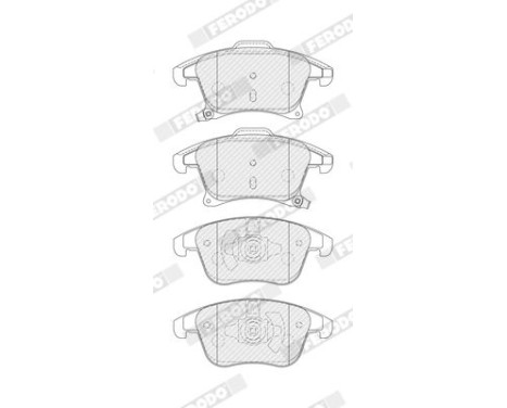 Brake Pad Set, disc brake PREMIER FDB4445 Ferodo, Image 2