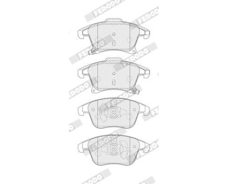 Brake Pad Set, disc brake PREMIER FDB4445 Ferodo, Image 3