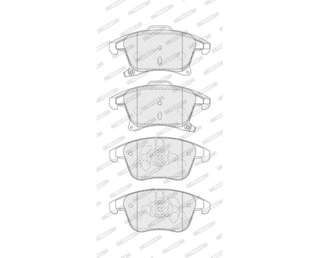 Brake Pad Set, disc brake PREMIER FDB4445 Ferodo, Image 3