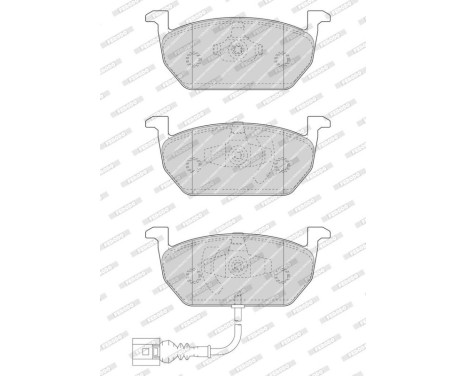 Brake Pad Set, disc brake PREMIER FDB4454 Ferodo, Image 4