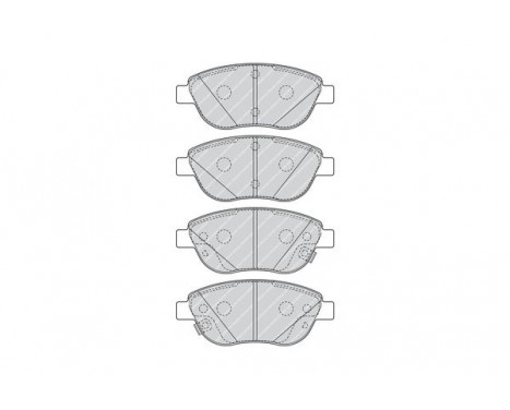 Brake Pad Set, disc brake PREMIER FDB4458 Ferodo, Image 2