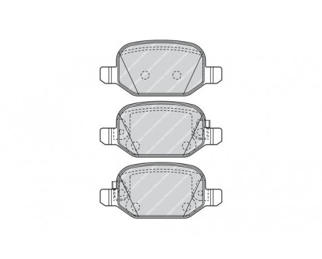 Brake Pad Set, disc brake PREMIER FDB4459 Ferodo, Image 2