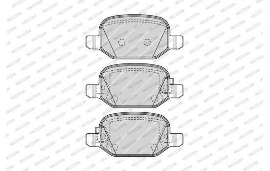 Brake Pad Set, disc brake PREMIER FDB4459 Ferodo, Image 3