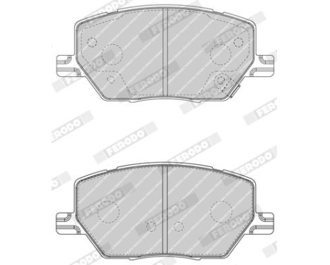 Brake Pad Set, disc brake PREMIER FDB4688 Ferodo, Image 3