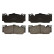 Brake Pad Set, disc brake PREMIER FDB4712 Ferodo