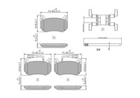 Brake Pad Set, disc brake PREMIER FDB4847 Ferodo