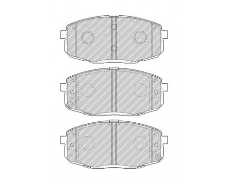 Brake Pad Set, disc brake PREMIER FDB5038 Ferodo, Image 2