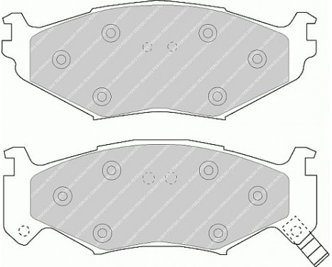 Brake Pad Set, disc brake PREMIER FDB977 Ferodo, Image 2