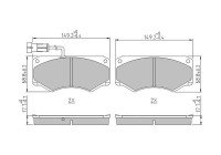 Brake Pad Set, disc brake PREMIER FVR1351 Ferodo