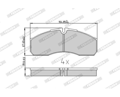 Brake Pad Set, disc brake PREMIER FVR1390 Ferodo, Image 3