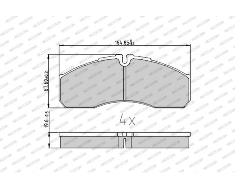 Brake Pad Set, disc brake PREMIER FVR1390 Ferodo, Image 3