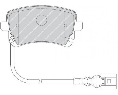 Brake Pad Set, disc brake PREMIER FVR1644 Ferodo, Image 2