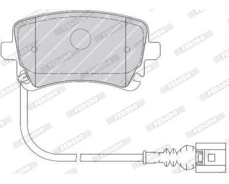 Brake Pad Set, disc brake PREMIER FVR1644 Ferodo, Image 5