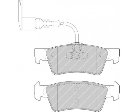 Brake Pad Set, disc brake PREMIER FVR1647 Ferodo, Image 2