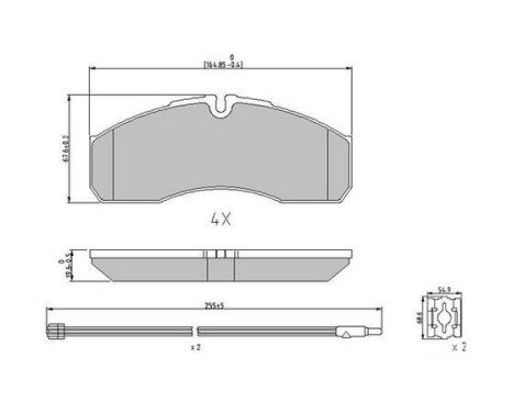 Brake Pad Set, disc brake PREMIER FVR1977 Ferodo, Image 2