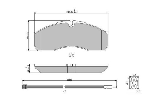Brake Pad Set, disc brake PREMIER FVR1977 Ferodo, Image 3