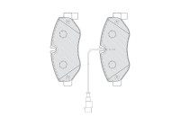 Brake Pad Set, disc brake PREMIER FVR4053 Ferodo