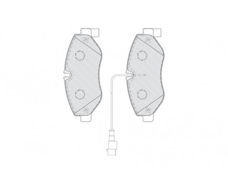 Brake Pad Set, disc brake PREMIER FVR4053 Ferodo, Image 2