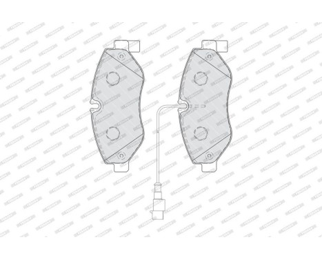 Brake Pad Set, disc brake PREMIER FVR4053 Ferodo, Image 2