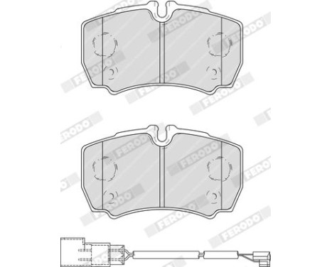 Brake Pad Set, disc brake PREMIER FVR4251 Ferodo, Image 5