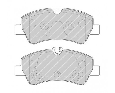 Brake Pad Set, disc brake PREMIER FVR5075 Ferodo, Image 2
