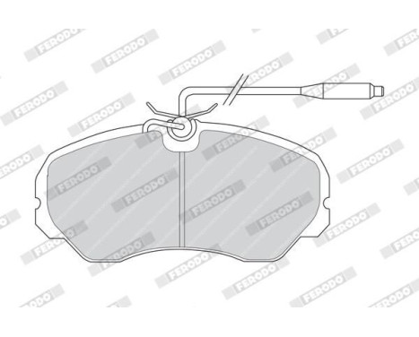 Brake Pad Set, disc brake PREMIER FVR510 Ferodo, Image 4