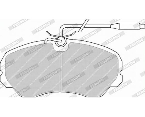 Brake Pad Set, disc brake PREMIER FVR510 Ferodo, Image 5