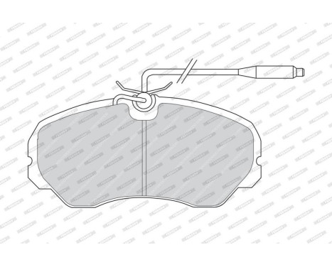 Brake Pad Set, disc brake PREMIER FVR510 Ferodo, Image 4