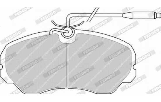 Brake Pad Set, disc brake PREMIER FVR510 Ferodo, Image 5