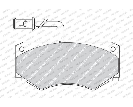Brake Pad Set, disc brake PREMIER FVR709 Ferodo, Image 3
