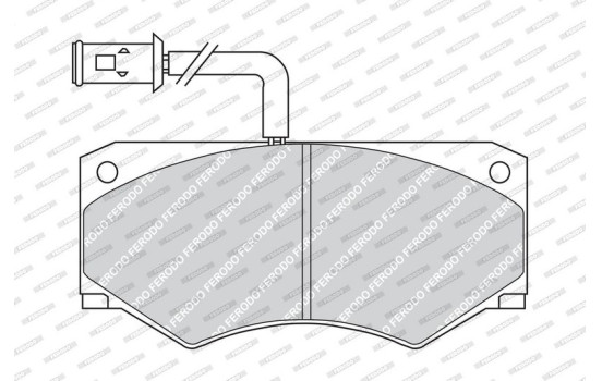 Brake Pad Set, disc brake PREMIER FVR709 Ferodo, Image 3