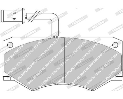 Brake Pad Set, disc brake PREMIER FVR709 Ferodo, Image 4