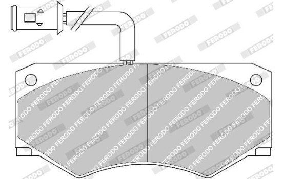 Brake Pad Set, disc brake PREMIER FVR709 Ferodo, Image 4
