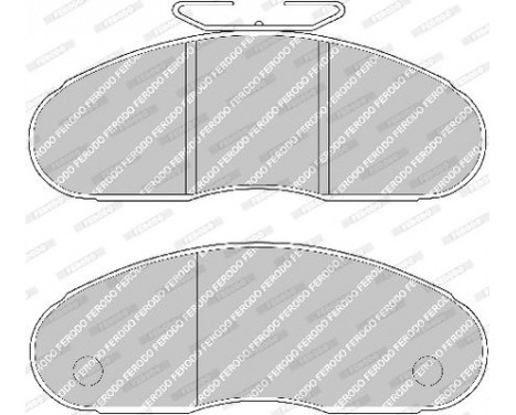 Brake Pad Set, disc brake PREMIER FVR791 Ferodo, Image 3