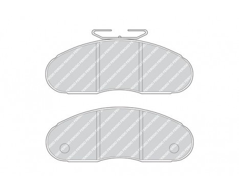 Brake Pad Set, disc brake PREMIER FVR791 Ferodo, Image 4