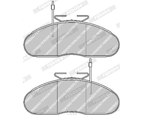 Brake Pad Set, disc brake PREMIER FVR792 Ferodo, Image 4