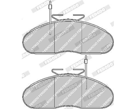 Brake Pad Set, disc brake PREMIER FVR792 Ferodo, Image 4
