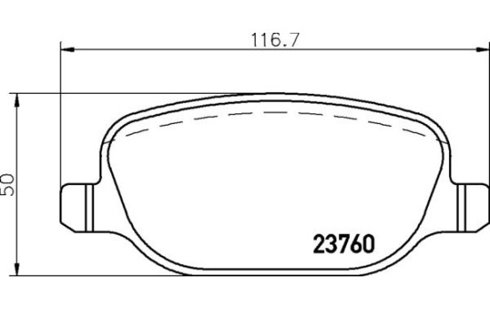 Brake pad set, disc brake PRIME LINE P 23 199 Brembo, Image 4