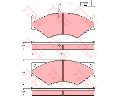 Brake Pad Set, disc brake PROEQUIP GDB5063 TRW, Image 2