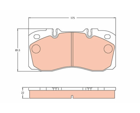 Brake Pad Set, disc brake PROEQUIP GDB5068 TRW, Image 5