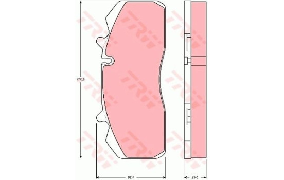 Brake Pad Set, disc brake PROEQUIP GDB5083 TRW, Image 3
